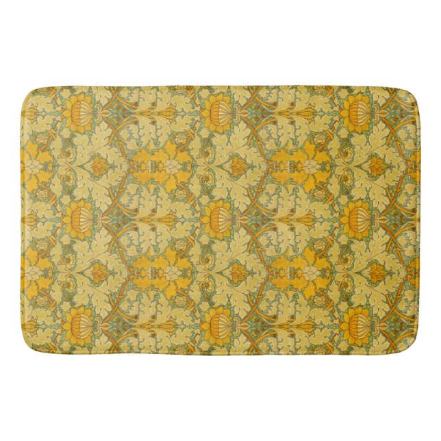 Alfombrilla De Baño Patrón del palacio William Morris St James (Anverso)