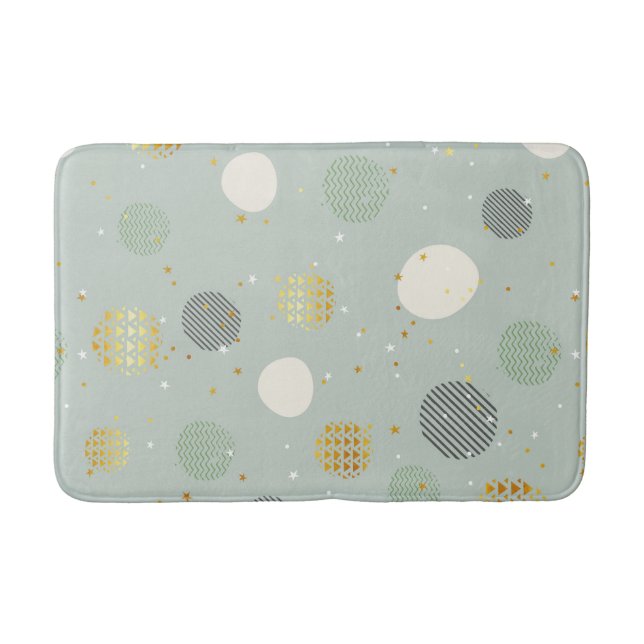 Alfombrilla De Baño Patrón elegante de Navidades abstractos modernos (Anverso)