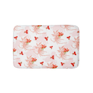 Alfombrilla De Baño Patrón Fénix Bird Y Phoenix Flower Seamless