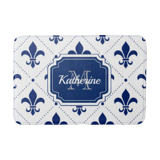 Alfombrilla De Baño Patrón Fleur-de-lis