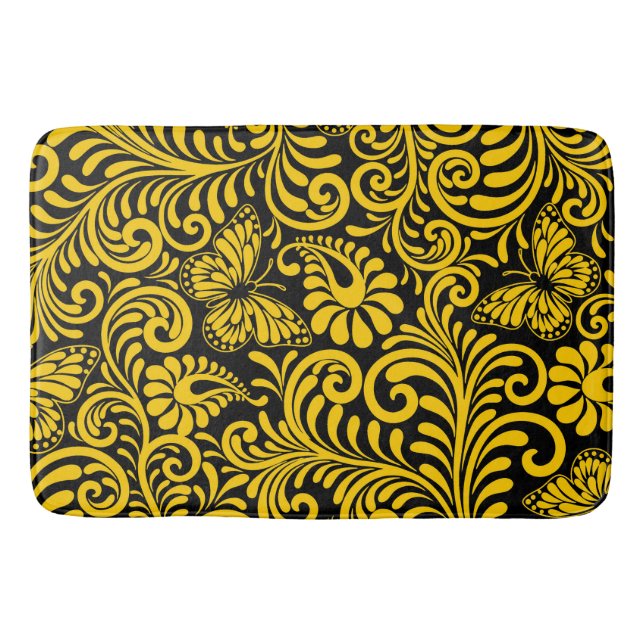 ALFOMBRILLA DE BAÑO PATRÓN FLORAL (Anverso)