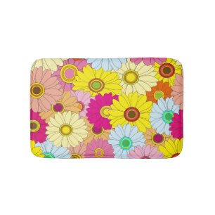 Alfombrilla De Baño patrón floral