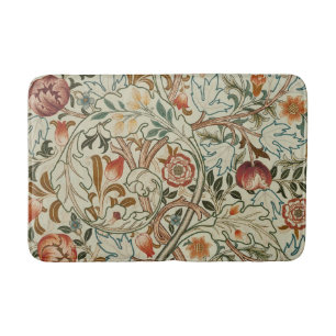 Alfombrilla De Baño Patrón floral de William Morris Acanthus Embroider