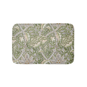 Alfombrilla De Baño Patrón floral de William Morris en Windrush (1917-