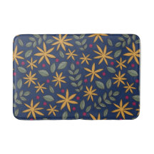 Patrón Floral Dorado Diseño Botánico