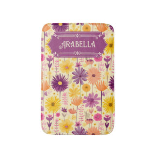 Alfombrilla De Baño Patrón floral moderno Arabella Cascading