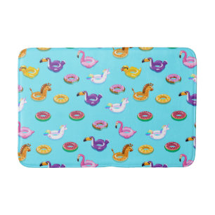Alfombrilla De Baño Patrón flotante de la piscina de verano