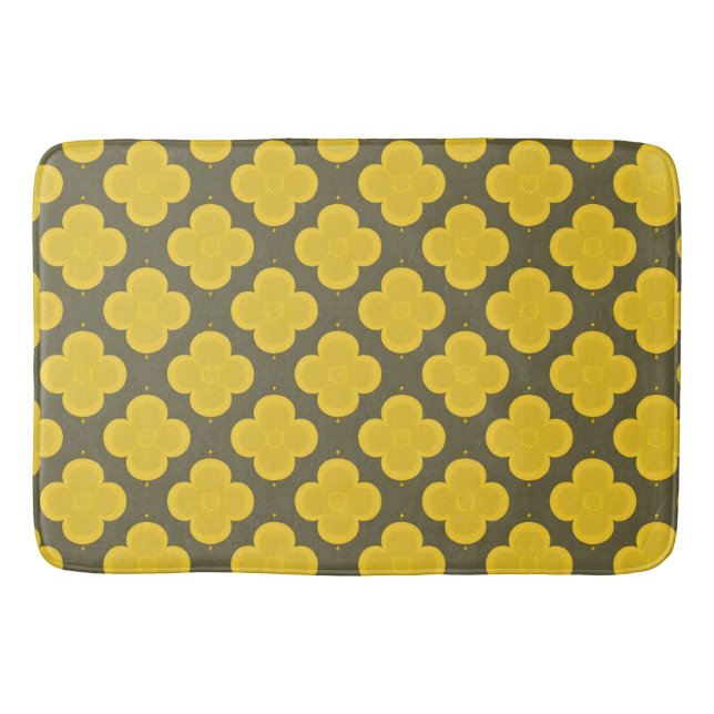 Alfombrilla De Baño Patrón geométrico abstracto (Anverso)