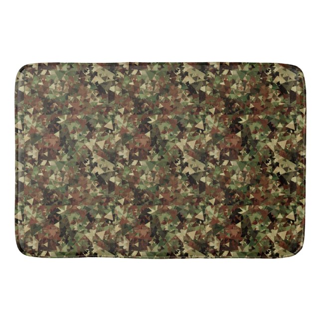 Alfombrilla De Baño Patrón geométrico de cámara (Anverso)