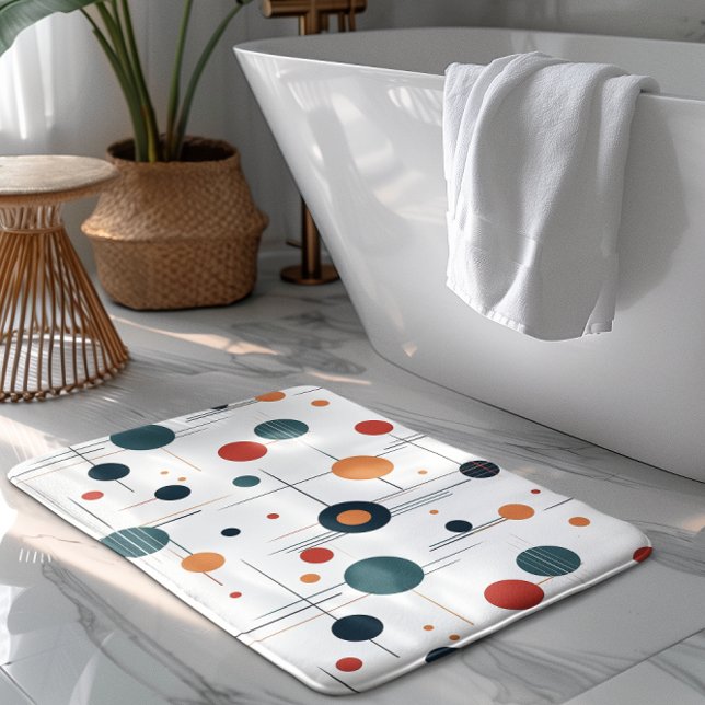 Alfombrilla De Baño Patrón geométrico de Mid Century (Subido por el creador)