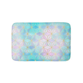 Alfombrilla De Baño Patrón geométrico de vidrio irlandés