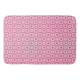 Alfombrilla De Baño Patrón geométrico rosa