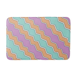 Alfombrilla De Baño Patrón geométrico ZigZag