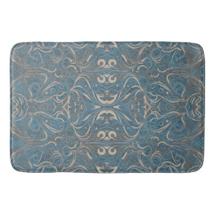 Alfombrilla De Baño Patrón gótico Blue Bath Mat