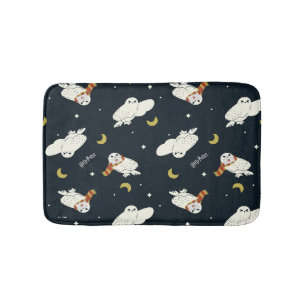 Alfombrilla De Baño Patrón Hedwig Luz de Luna Nocturna