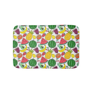 Alfombrilla De Baño Patrón ininterrumpido de frutas   Patrón de superf