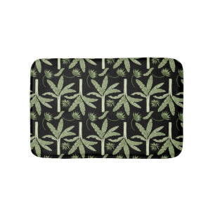 Alfombrilla De Baño Patrón ininterrumpido de palmeras tropicales