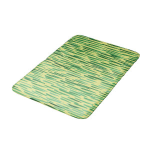 Alfombrilla De Baño Patrón moderno de bambú Tiki Vibe Verde