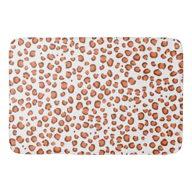 Alfombrilla De Baño Patrón moderno de impresión de animales Leopardo d (Anverso)