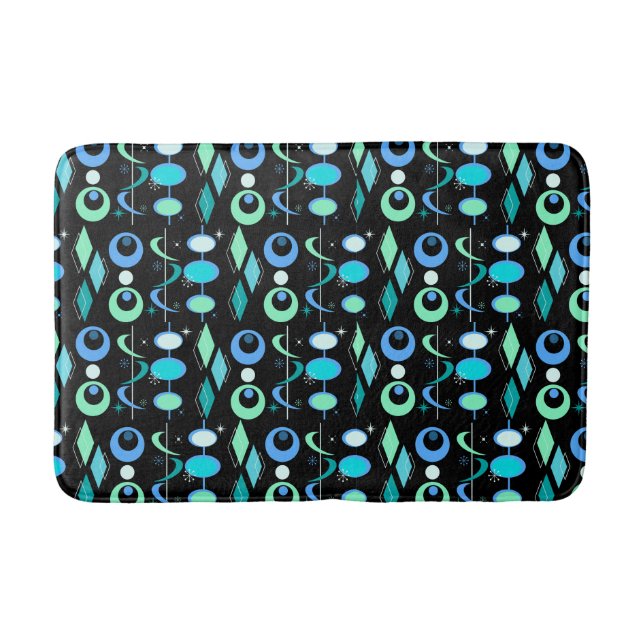 Alfombrilla De Baño Patrón moderno del Siglo Medio (Anverso)