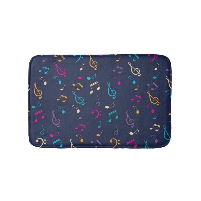 Alfombrilla De Baño Patrón musical (Anverso)