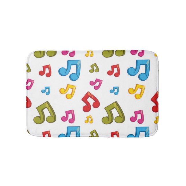 Alfombrilla De Baño Patrón musical (Anverso)