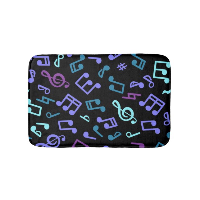 Alfombrilla De Baño Patrón musical (Anverso)