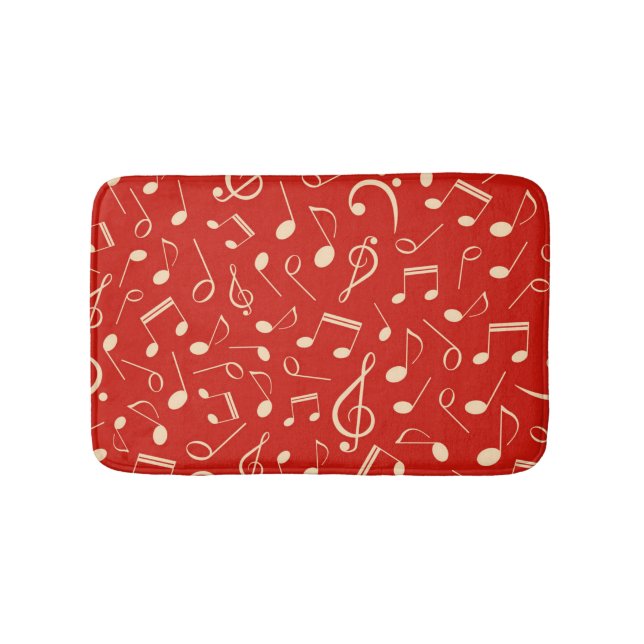 Alfombrilla De Baño Patrón musical (Anverso)