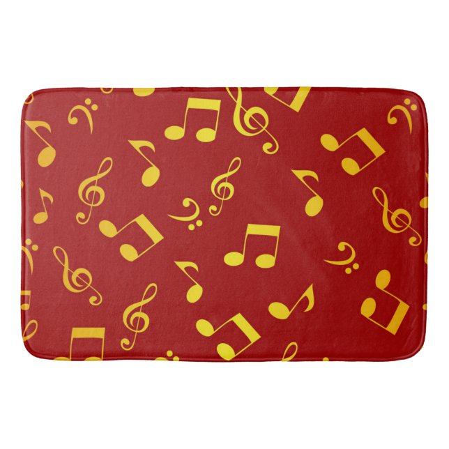 Alfombrilla De Baño Patrón musical (Anverso)