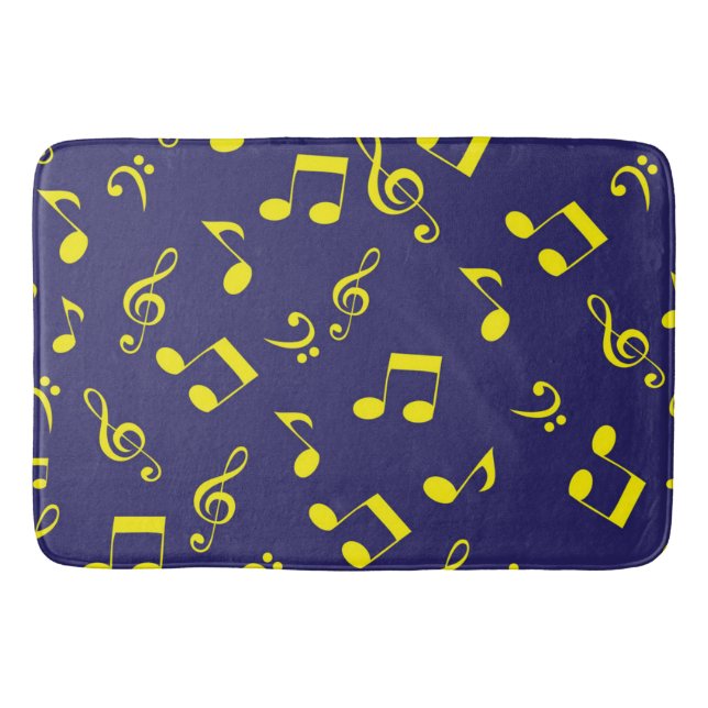 Alfombrilla De Baño Patrón musical (Anverso)