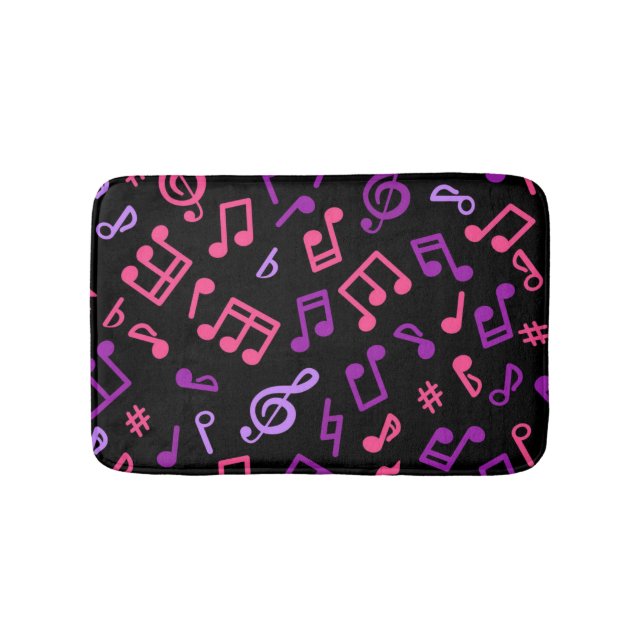 Alfombrilla De Baño Patrón musical (Anverso)