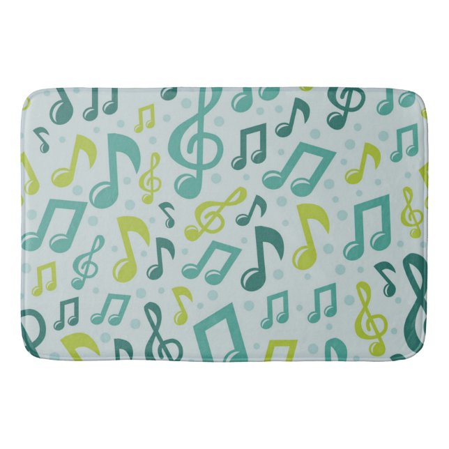 Alfombrilla De Baño Patrón musical (Anverso)