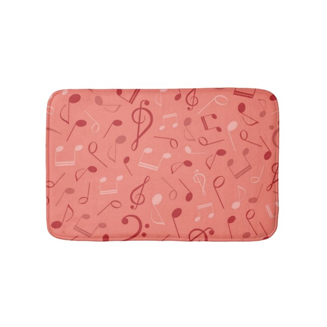 Alfombrilla De Baño Patrón musical (Anverso)