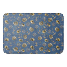 patrón náutico azul