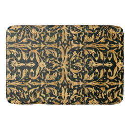 Alfombrilla De Baño Patrón ornamental de oro intrincado