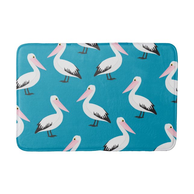 Alfombrilla De Baño Patrón pelícano (Anverso)