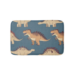 Alfombrilla De Baño Patrón prehistórico de jurásico a rex dinosaur