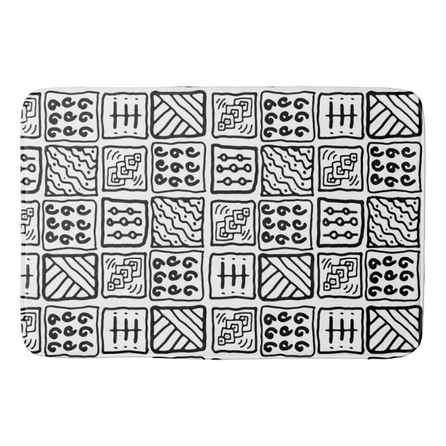 Alfombrilla De Baño Patrón primitivo (Anverso)