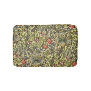 Alfombrilla De Baño Patrón restaurado de William Morris Golden Lily