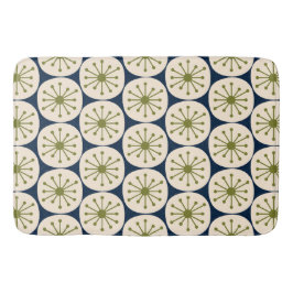 Alfombrilla De Baño Patrón Retro de Puntos Atómicos Modernos de Mitad 
