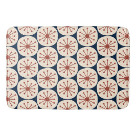Alfombrilla De Baño Patrón Retro de Puntos Atómicos Modernos de Mitad 
