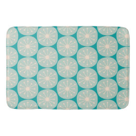 Alfombrilla De Baño Patrón Retro de Puntos Atómicos Modernos de Mitad 