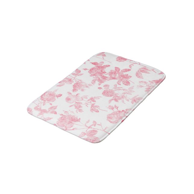 Alfombrilla De Baño Patrón Rosa de lujo (Angular)