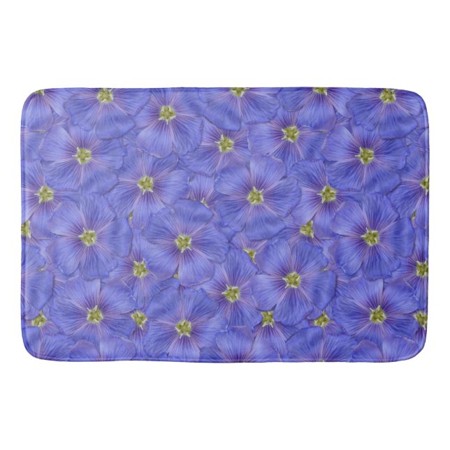 Alfombrilla De Baño Patrón sin foco azul (Anverso)