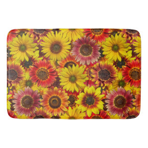 Alfombrilla De Baño Patrón sin foco de los girasoles