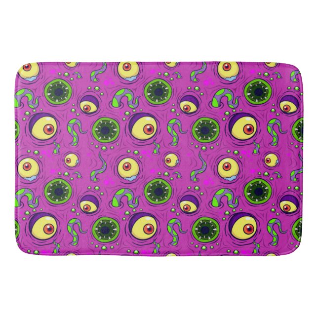 Alfombrilla De Baño Patrón sin foco monstrual de hambre (Anverso)