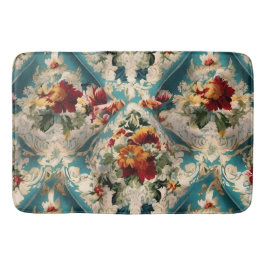 Alfombrilla De Baño Patrón sinusal floral italiano