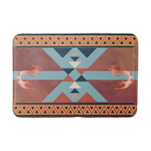 Alfombrilla De Baño Patrón sudoeste Kokopellis Bath Mat