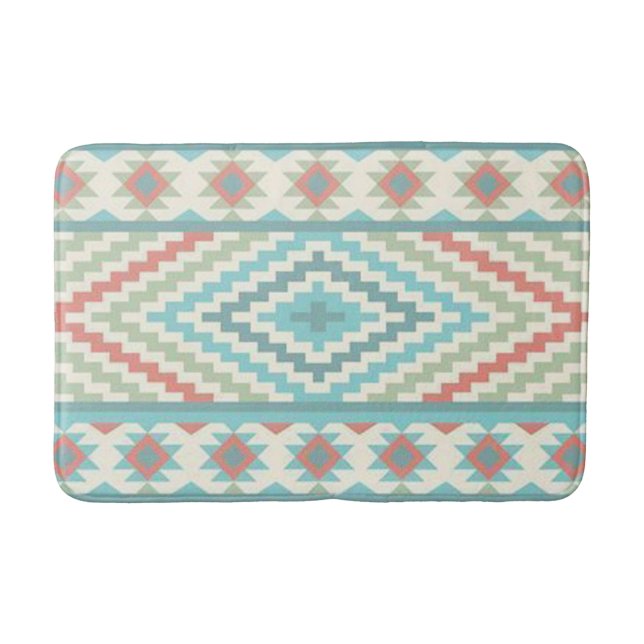Alfombrilla De Baño Patrón tribal Bath Mat/Aztec (Anverso)