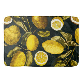 Alfombrilla De Baño Patrón V de limón y hoja